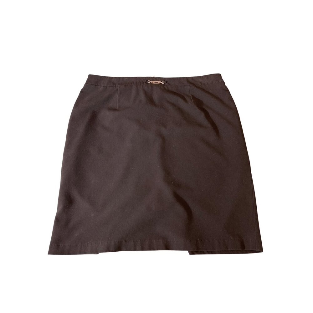Sag Harbor Womens Pencil Skirt 18  Black Stretch Classic Corpcore Goth